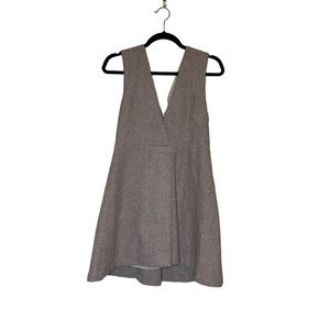 1020- JOA Taupe Wool Blend Mini Dress